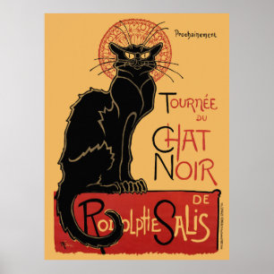 Tournée du Chat Noir France Vintage Poster V2