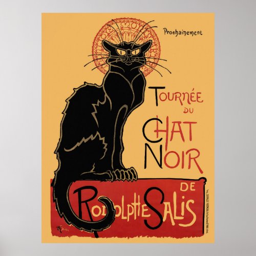 Tourne du Chat Noir France Vintage Poster V2