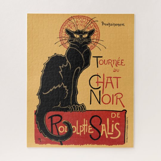 Tournee Du Chat Noir France Vintage Poster V2 Jigsaw Puzzle Zazzle Com