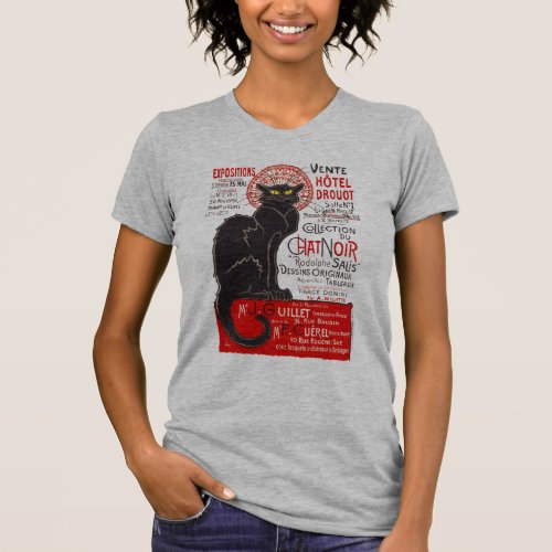 Tournee du Chat Noir French Art Nouveau Black Cat T_Shirt