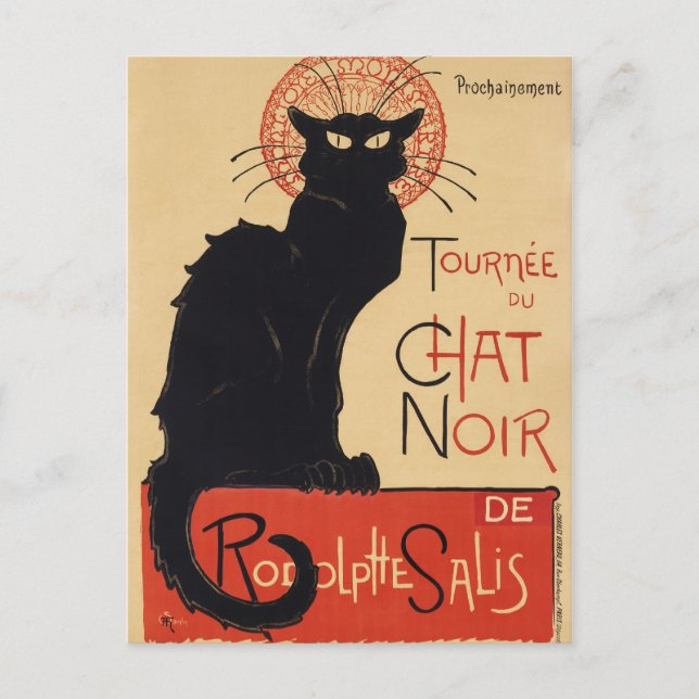 Tournée du Chat Noir  Postcard (Front)