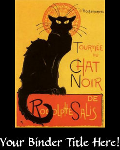 Personalize Your Own Vintage Cat Paintings Avery Binder Stay