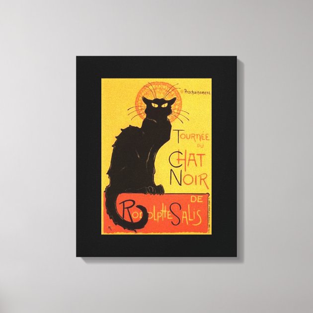 CafePress Steinlen Black Cat Canvas Tote Bag - Reusable Natural Canvas Shopping Bag With Vintage Design