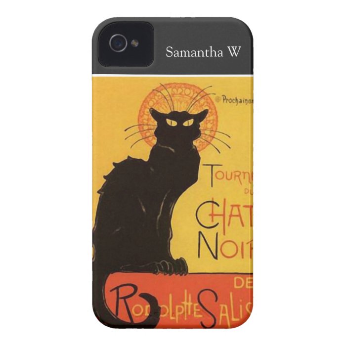 Tournée du Chat Noir, Steinlen Black Cat Vintage Case Mate iPhone 4 Cases