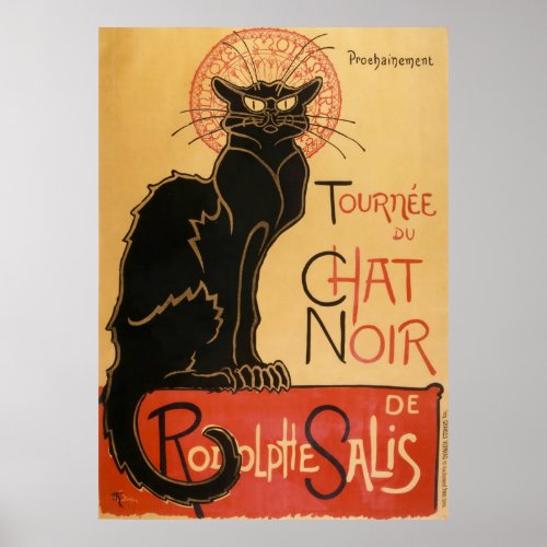 Tournee Du Chat Noir the black cat Poster