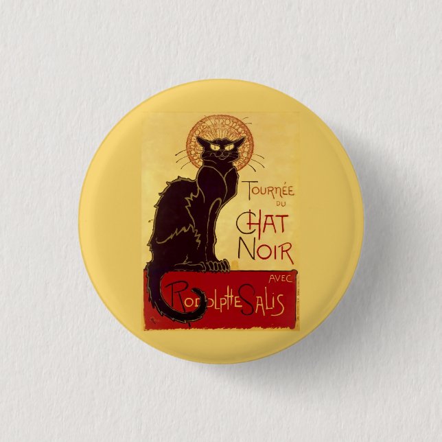 Tournée du Chat Noir, Théophile Steinlen Button (Front)