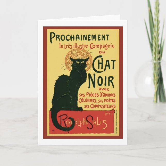 Tournée du Chat Noir, Theophile Steinlen Card (Front)