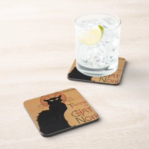 Tournée du Chat Noir, Théophile Steinlen Fine Art Drink Coaster