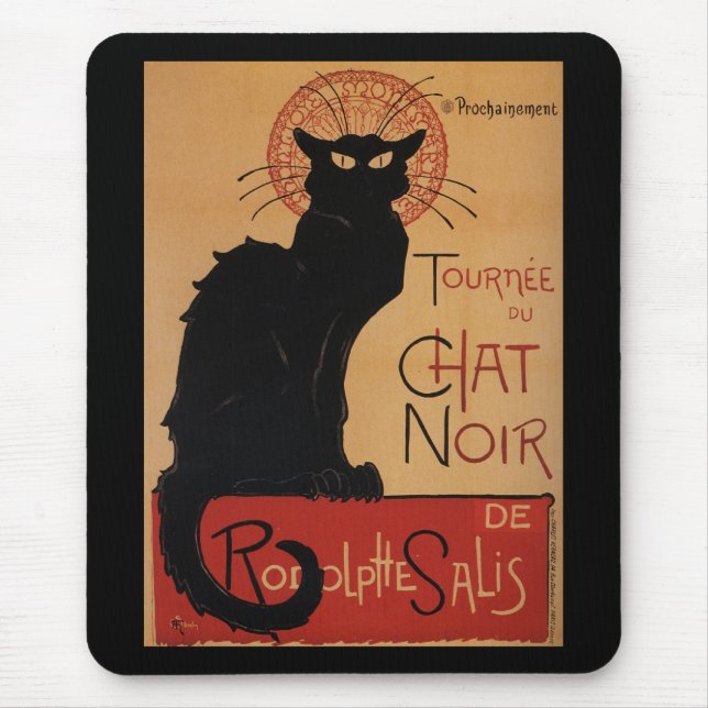 Tournée du Chat Noir, Théophile Steinlen Mouse Pad (Front)