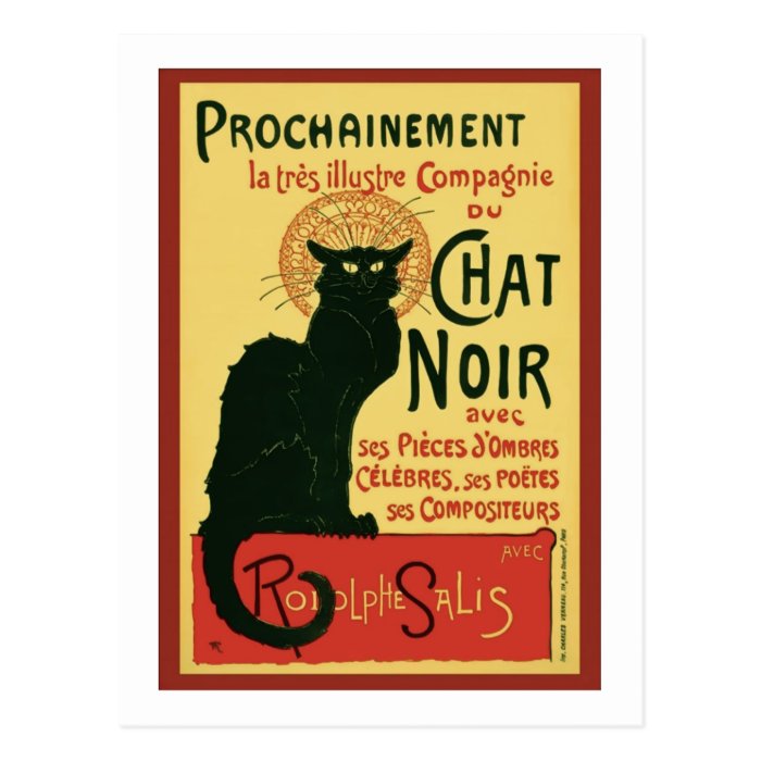 Tournée du Chat Noir, Theophile Steinlen Postcards