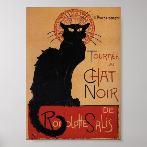 Tournee du chat noir vintage advertising poster