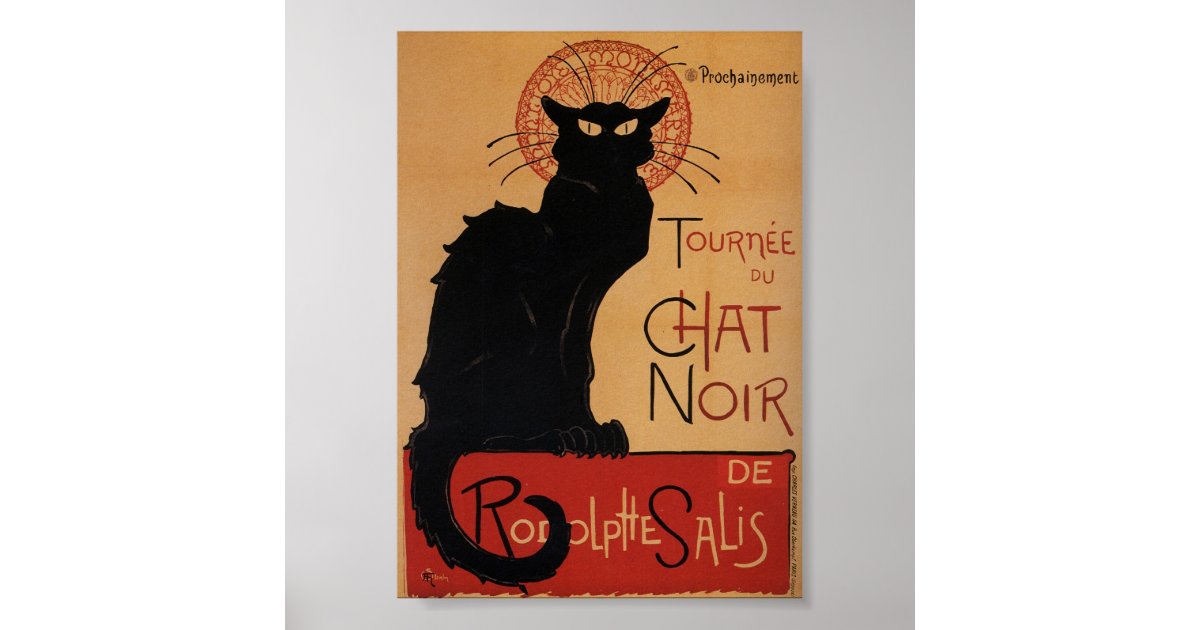 Tournee Du Chat Noir Vintage Advertising Poster Zazzle Com