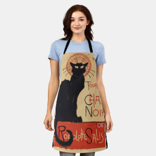 Tournee du Chat Noir Vintage Black Cat Art Nouveau Apron