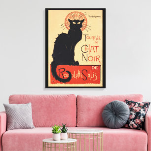 Tournee du Chat Noir Vintage Black Cat Art Nouveau Canvas Print