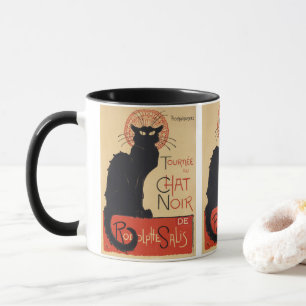Tournee du Chat Noir Vintage Black Cat Art Nouveau Mug