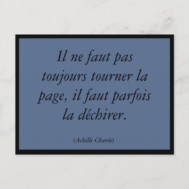 Tourner la page postcard (Front)