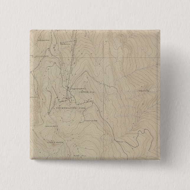 Tourtelotte Park Special Atlas Map Pinback Button (Front)