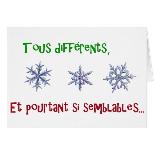 tous différents et pourtant si semblables cards (Front Horizontal)
