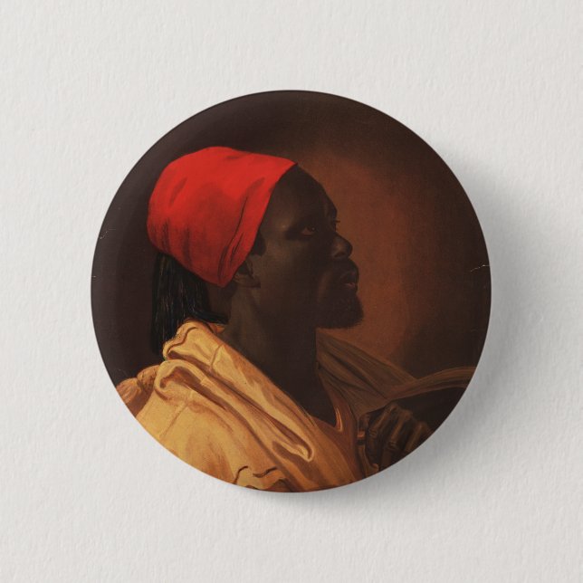 Toussaint L'Ouverture by George DeBaptiste (1870) Button (Front)