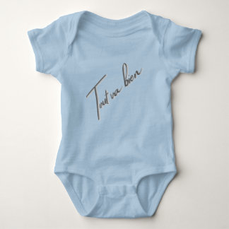 Tout Va Bien – Baby Bodysuit with French Quote