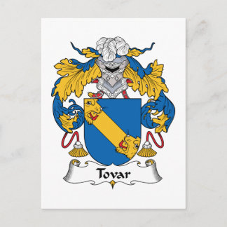 Tovar Family Crest Postcard