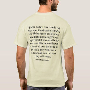 TOVP/Srila Prabhupada Two-sided Shirt