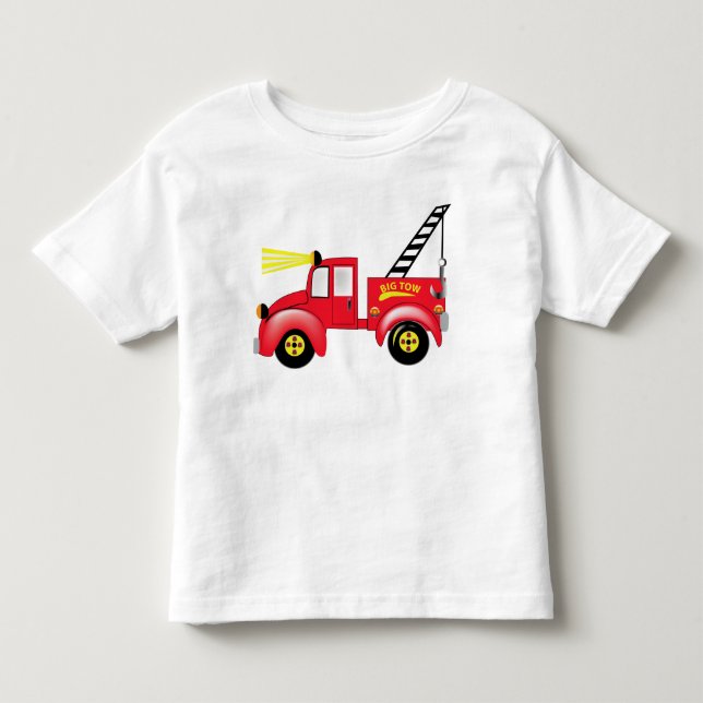 Tow Truck "add your own name" Toddler T-shirt (Front)