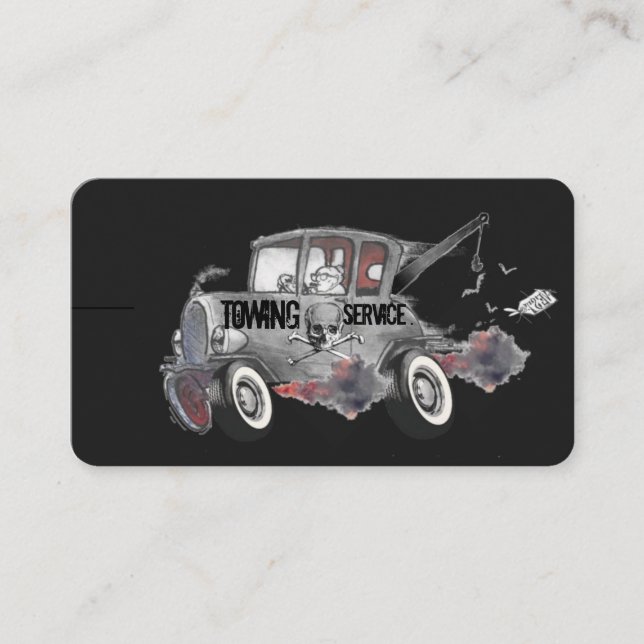 Tow Truck Auto business card (Front)