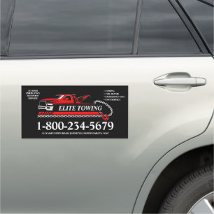 Tow Truck Auto Magnet