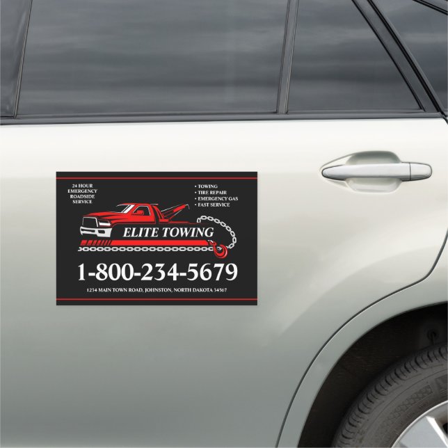 Tow Truck Auto Magnet (In Situ)