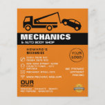 Tow Truck, Auto Mechanic & Repairs Advertising Flyer<br><div class="desc">Tow Truck,  Auto Mechanic & Repairs Advertising Flyers By The Business Card Store.</div>