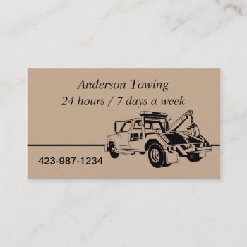 Tow Truck  Business Card by Lasting__Impressions at Zazzle
