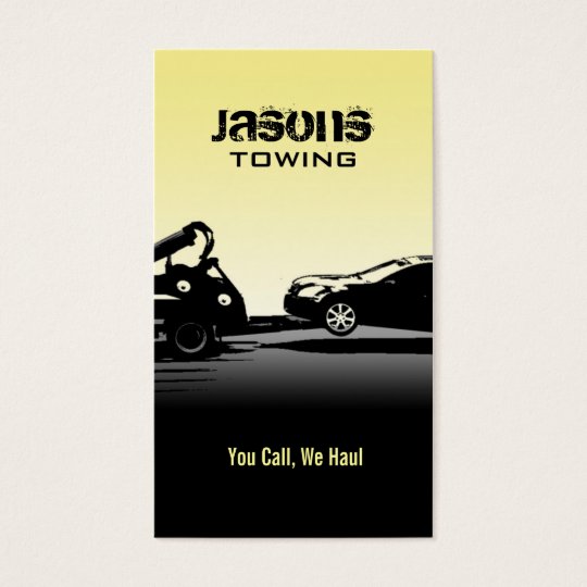 Tow Truck Business Cards