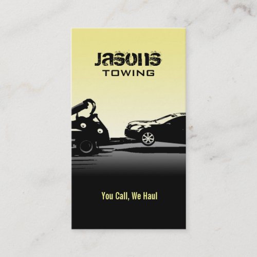 Tow Truck Business Cards
