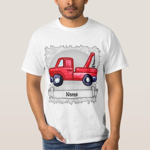 Tow Truck custom name T_Shirt