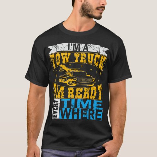 Tow Truck Driver Cars Mater Tow Truck T_Shirt