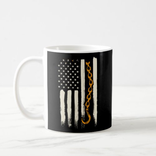 Tow Truck Driver Gifts American Flag Patriotic Tow Coffee Mug