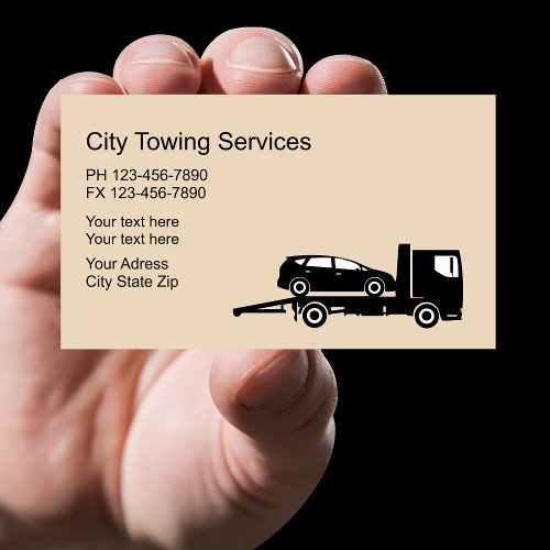 Tow Truck Driver Wrecker Business Card
