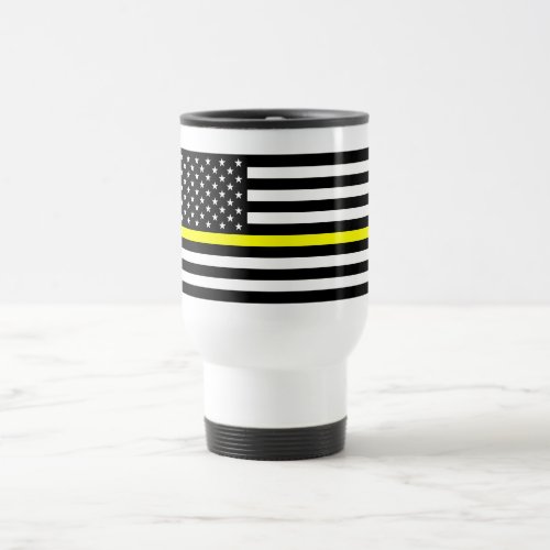 Tow Truck Drivers Thin Yellow Line Flag Travel Mug