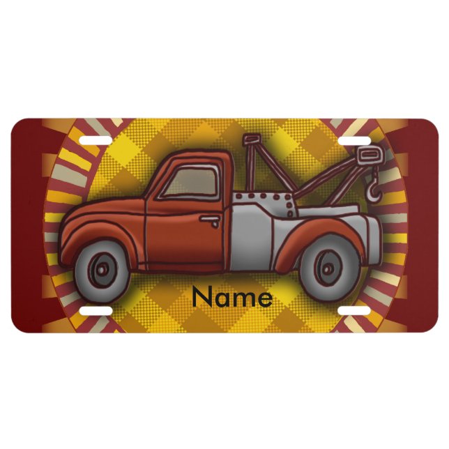 Tow Truck License Plate (Front)