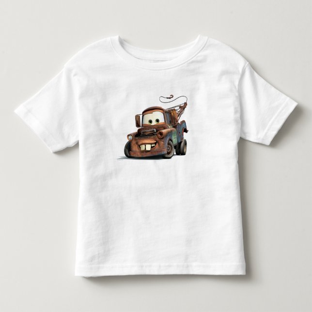 Tow Truck Mater Smiling Disney Toddler T-shirt (Front)