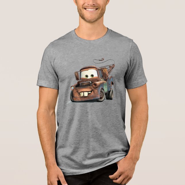 Tow Truck Mater Smiling Disney Tri-Blend Shirt (Front)