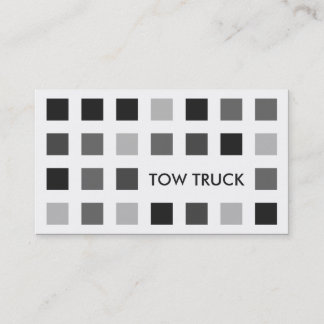 TOW TRUCK (mod squares) Business Card