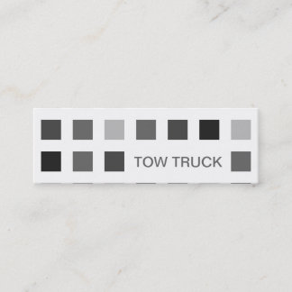 TOW TRUCK (mod squares) Mini Business Card