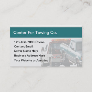 Tow Truck Roadside Assistance Business Card
