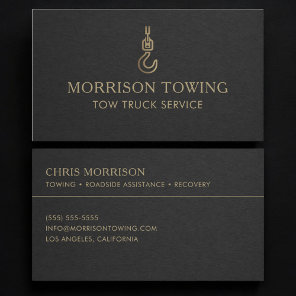 Tow Truck Service Business Card