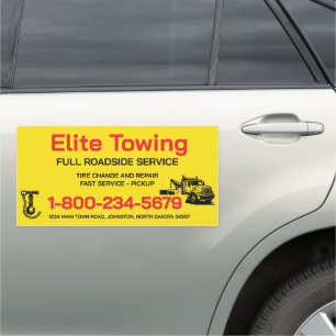 Tow Truck Service Car Magnet Roadside Assistance
