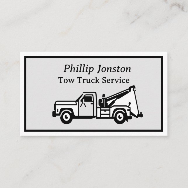Tow Truck Services  Business Card (Front)