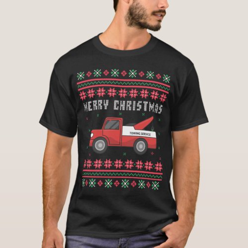 Tow Truck Ugly Christmas Sweater