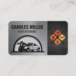 Tow Truck Wrenches Car Care Business Card